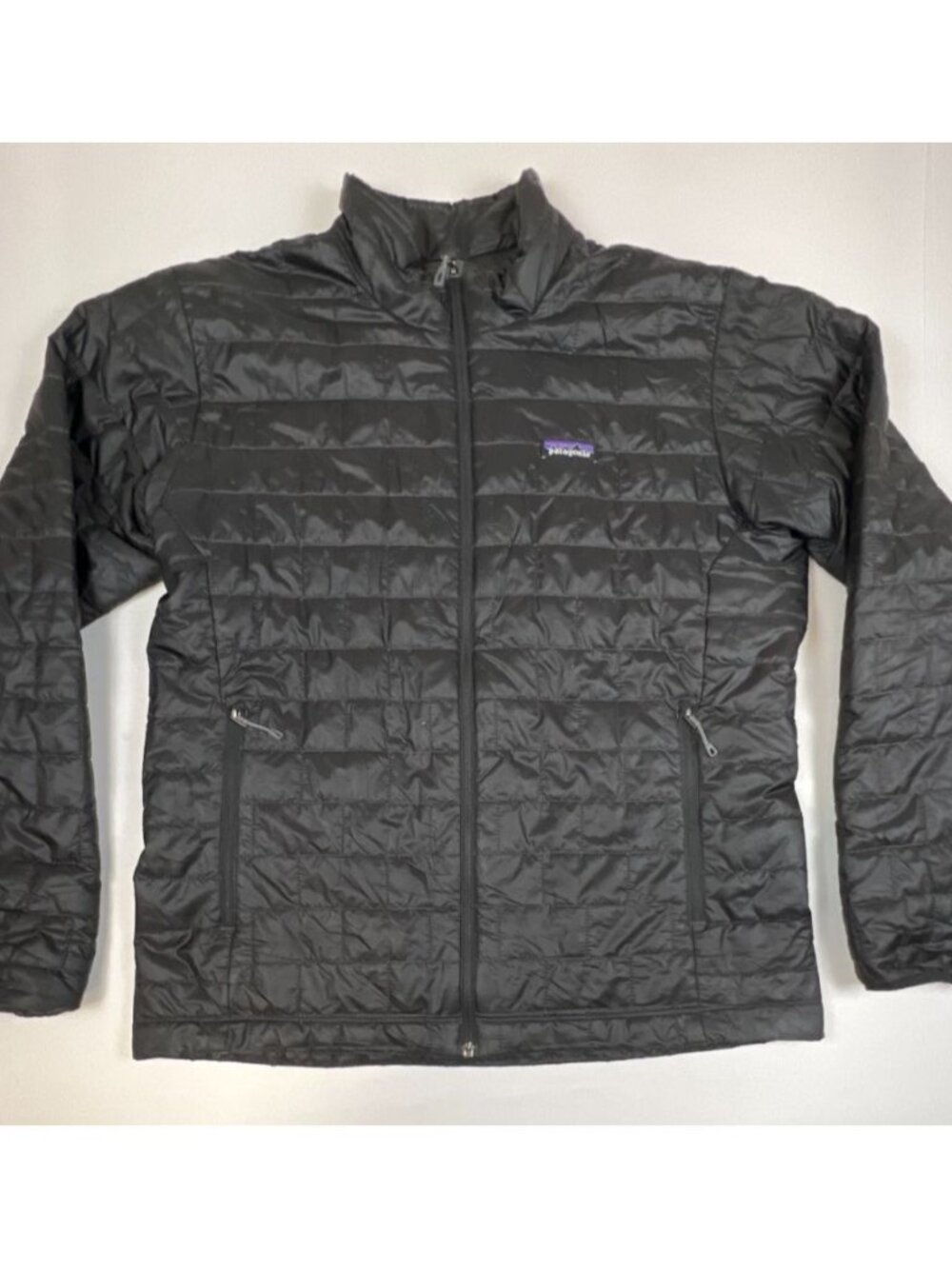 Patagonia Men's L Nano Puff Insulated Jacket Black Primaloft Full Zip Puffer